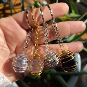 Crystal keychain - amethyst - black tourmaline - Rose Quartz